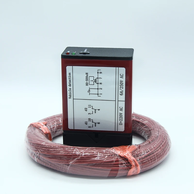 Cheap Vehicle Inductive Loop Detector Sensor Single Channel Ground For Parking Boom Barrier Gate