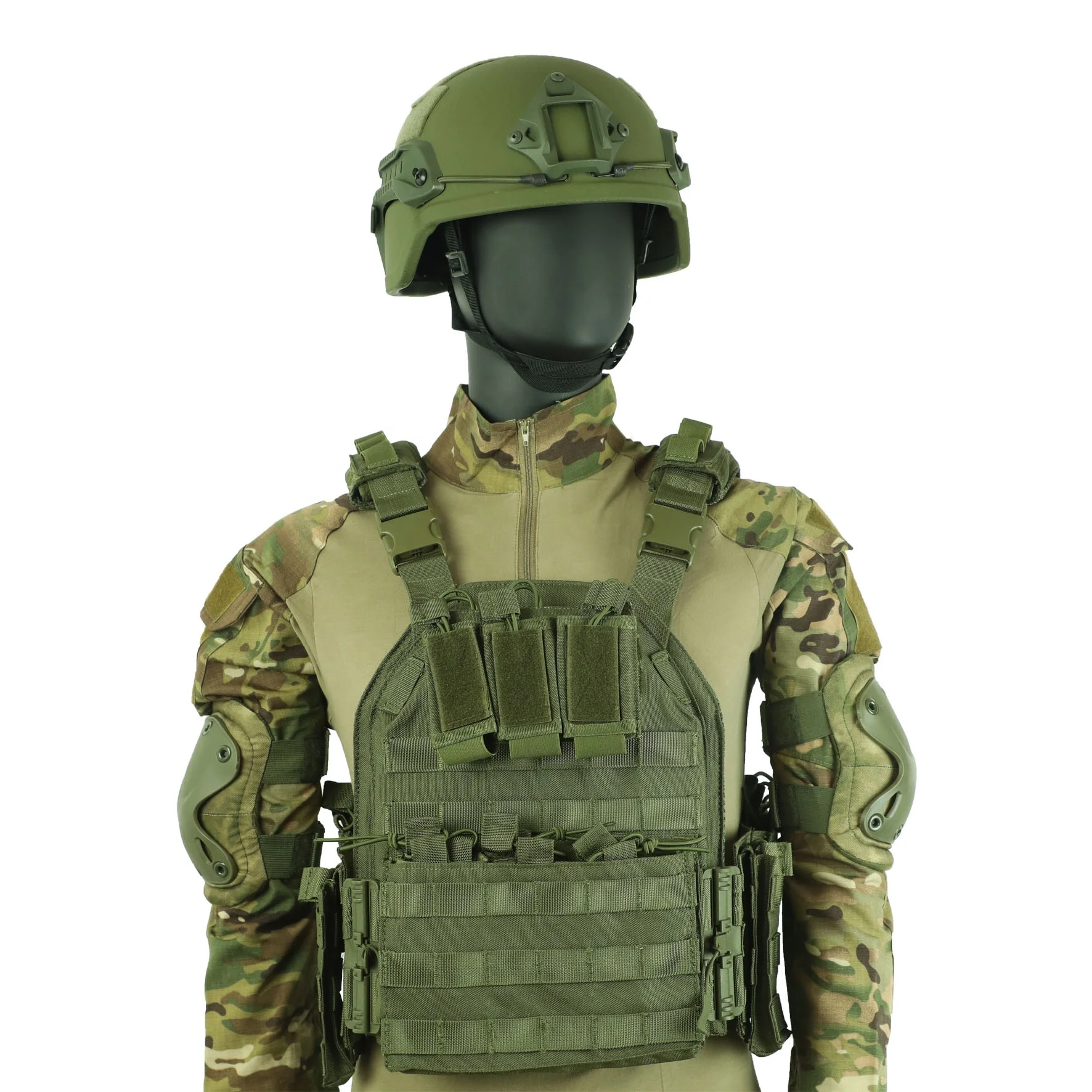 Outdoor Security Oxford Plate Security Guard Adjustable  Body Camouflage Training Tactical Vests