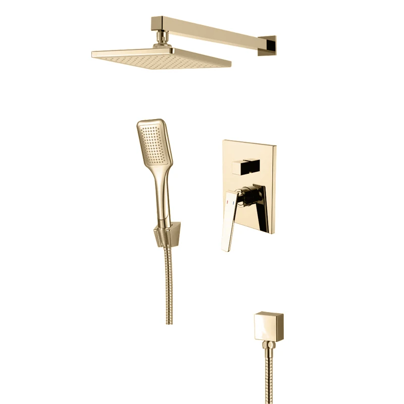 Two Funtion Bathroom Wall Mounted Brass Body Shower Set bath room shower set