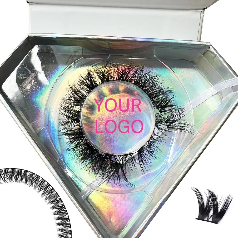 Soft Individual Eyelashes Natural Premade Fan Eyelash Russia Volume DIY Segment Clusters 10D 20D 30D 40D 50D