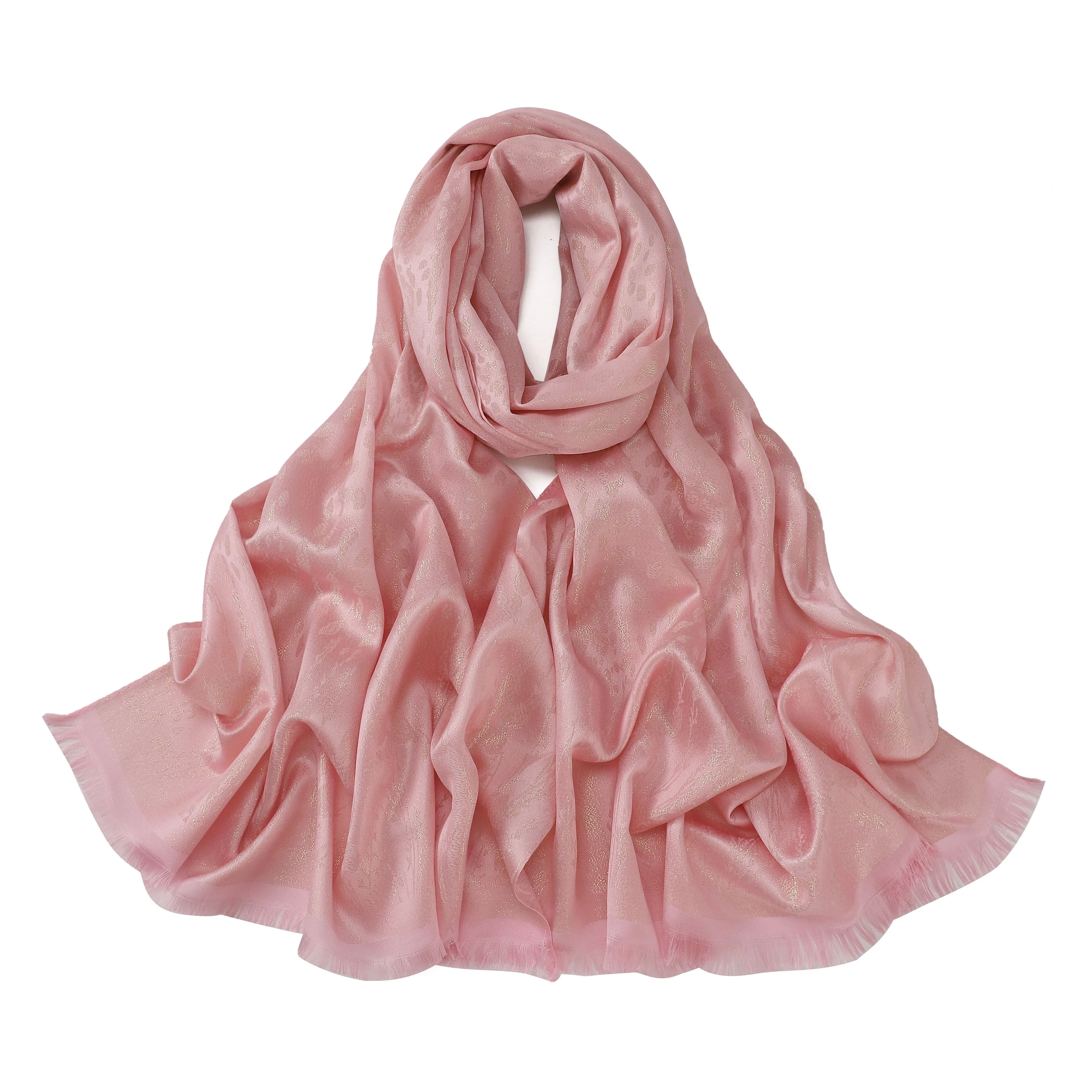 High Quality Malaysia Woman Luxury Ladies Muslims Scarves Summer Scarf Oval Pattern Hijab Women Ethnic Glitter Shimmer Shawl