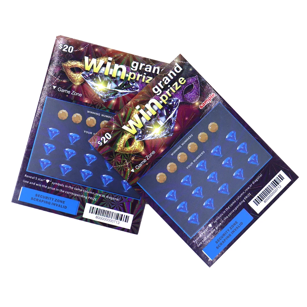 Top quality custom Color Printing Variable Data Unique Lucky custom scratch off lottery tickets for Scratch Win