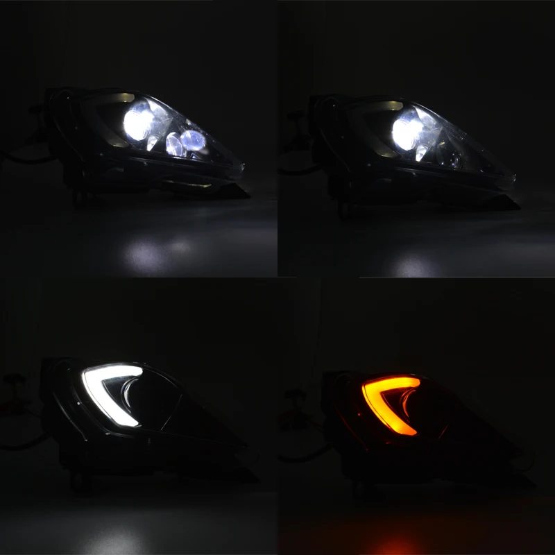 YongJin For yamaha raptor90 700  drl headlight 660r raptor accessories led headlights 700 raptor headlights for raptor 700