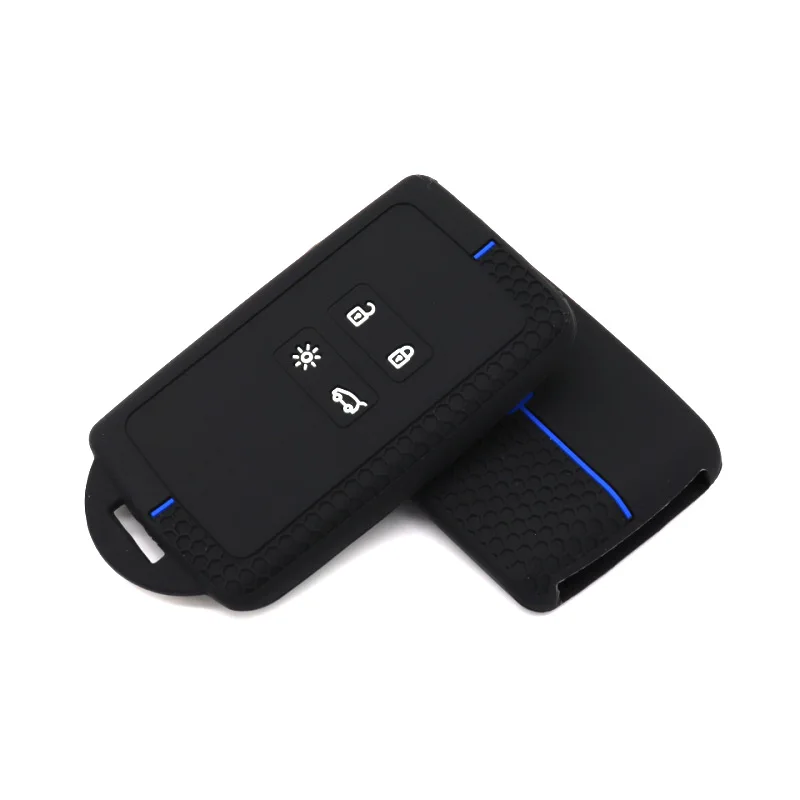 Hot sale Silicone Car Key Cover Fit for Renault Megane 3 4 Kadjar Captur  Espace Clio Scenic 4 Arkana Smart Remote Protect Case