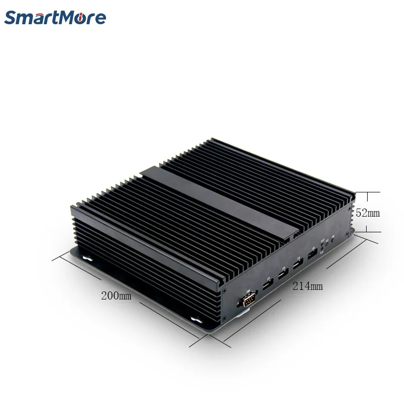 SmartMore OEM панель прочный край встроенный мини Itx Win геймерский корпус без вентилятора Промышленный ПК Мини