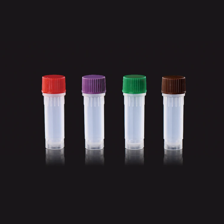 Lab Supplies 0.5ml 2ml 5ml Transparent Plastic microtube sample tube Freezing Cryo Vails Cryogenic Cryovial Tube