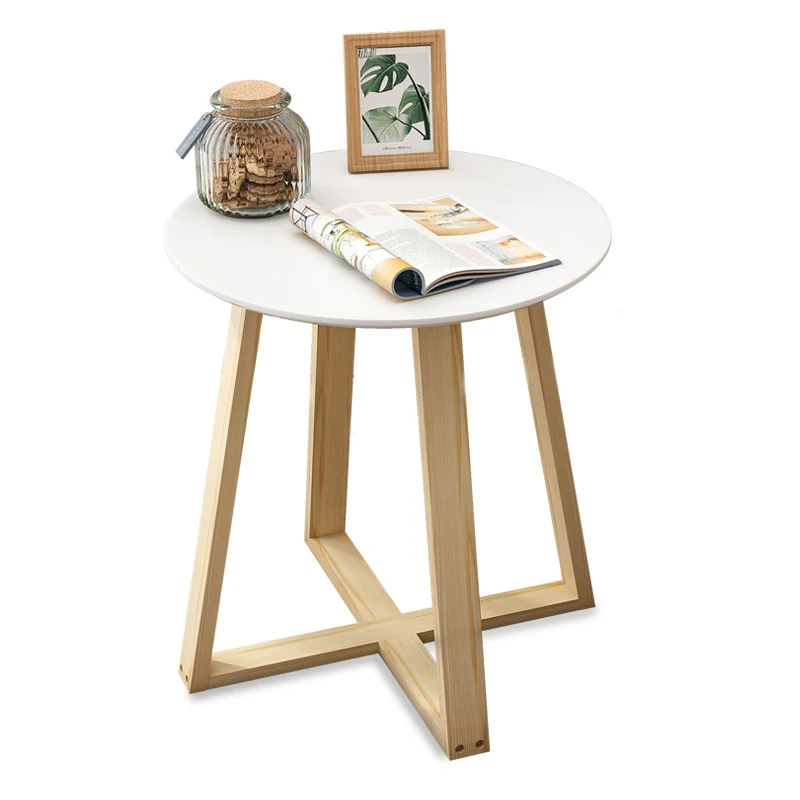 
chinese modern design small round wooden coffee table for living room sale 