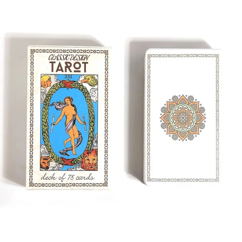 Factory Tarot Cards Custom Printing Cheap 12*7CM Big Tarot CardsWith Guidebook High Quality Divination Rider Classic Tarot