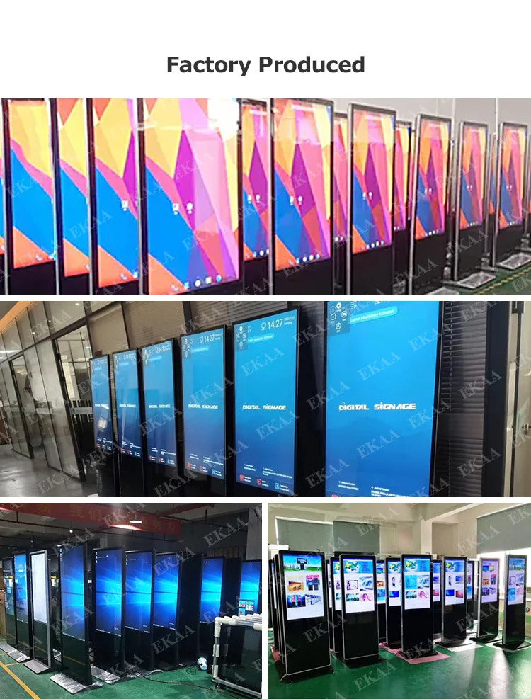 Floor Standing Vertical Interactive Digital Signage Totem LCD TV Touch Screens Kiosk Advertising Display for advertising