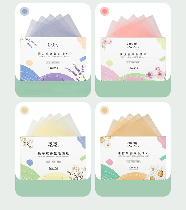 High Quality Makeup Facial Paper Oil Absorbing Sheets for Oil Control Blotting Tissue Premium Oil Blotting Papers