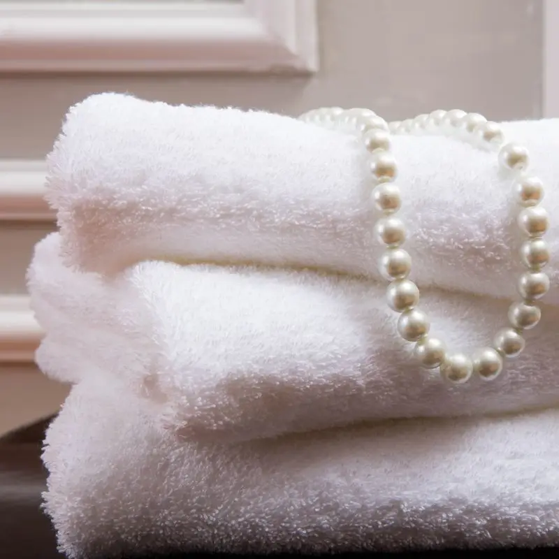 Custom wholesale New white custom spiral flat weave hotel cotton towels bath towels