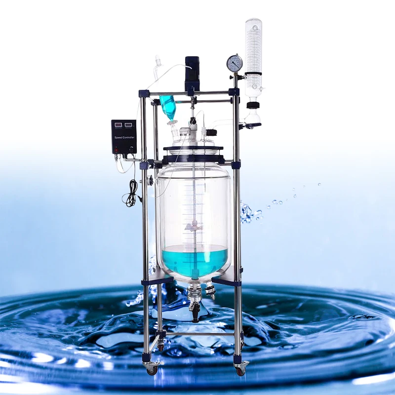 Laboao 100L Chemical Jacketed Glass Reactor with Double Layer Filter
