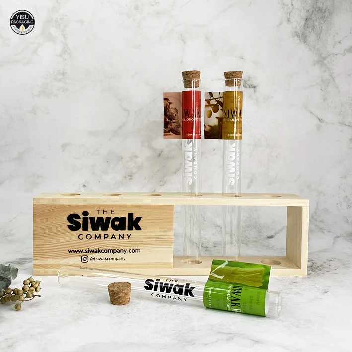 150 мм тестовая трубка из пищевого стекла с Пробковой Крышкой