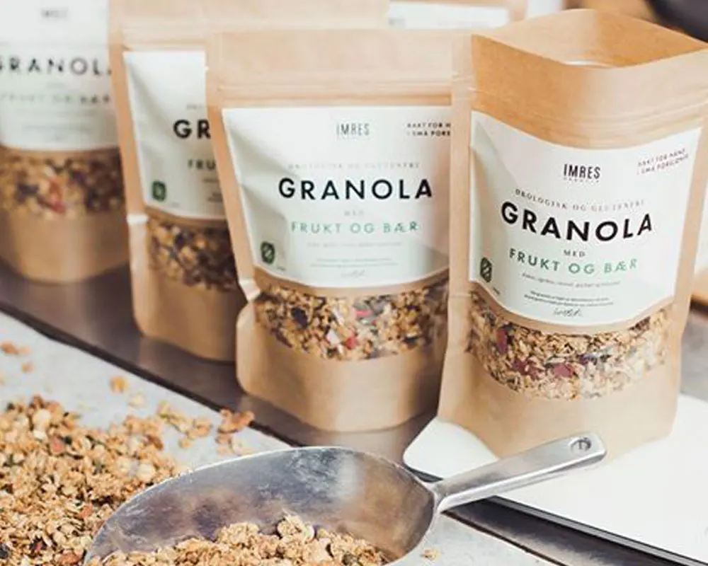 
Биоразлагаемый биоразлагаемый пакет muesli с застежкой-молнией для упаковки гранолы 