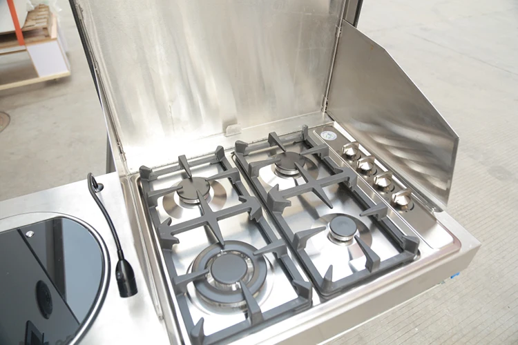 ECOCAMPER Off Road 13ft Small Hybrid Caravan With Internal And External Kitchen