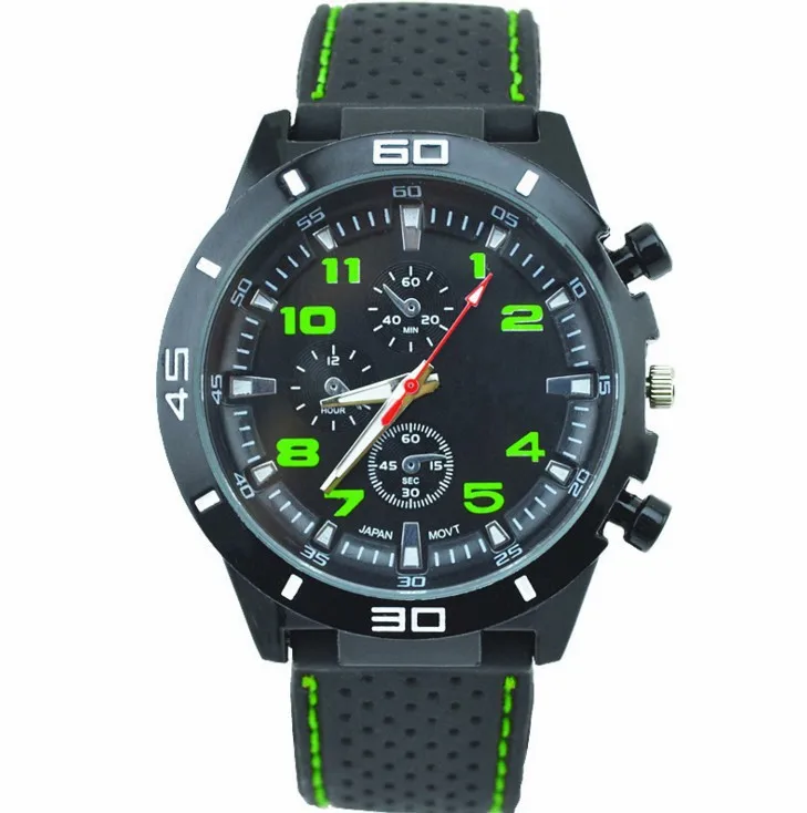 Dark Men Silicone Strap Sports Mechanical Watch Fashion Wholesale Waterproof Quartz Watch Wrist  luxury woman watch