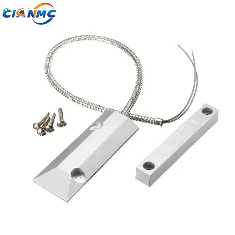 Zinc Alloyed Roll Shutter Door Entry Warning Magnetic Switch Conceal Magnetic Contact With Leads