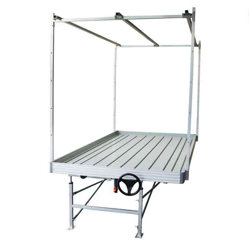 Подвижный парниковых отливом и потока подвижного скамейки гидропоники растущей системы