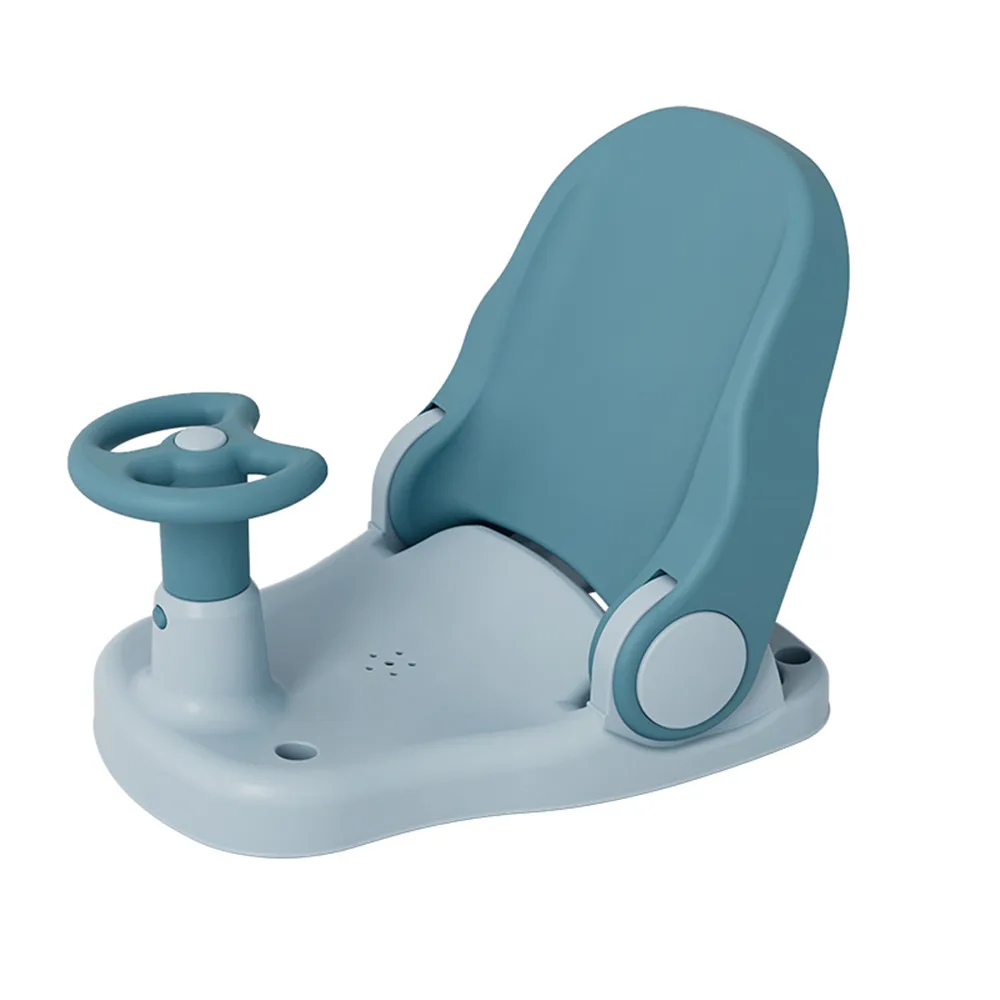 BBCare TPE Baby Bath Seat Infant Bathtub Chair with Backrest Support & Suction Cups for 6-18 Months Baby Shower