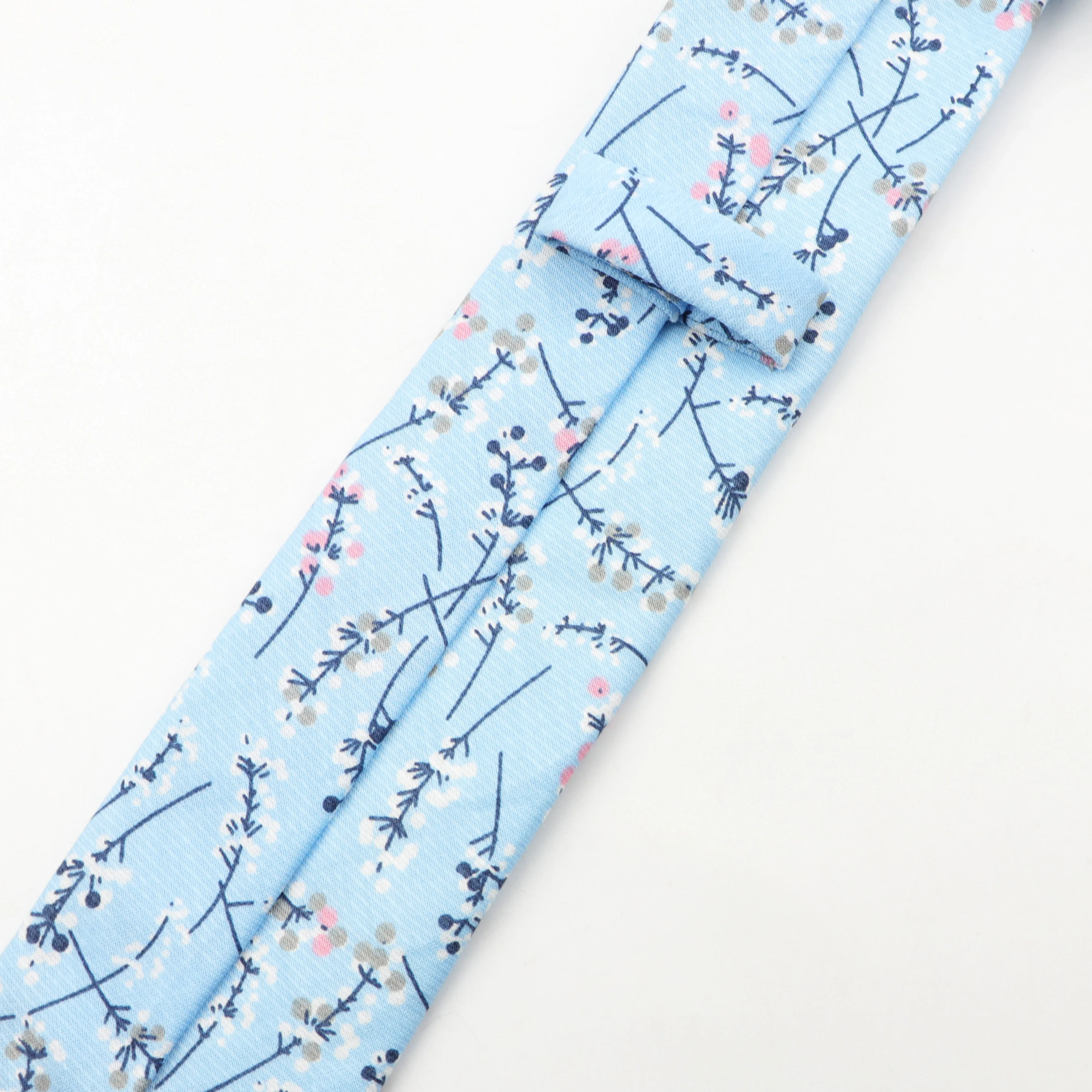 Fashion Ties for Men Cotton Narrow Tie Skinny Cravat Neckties Party Casual Printed Neck Ties Neckwear Flower Rose Necktie