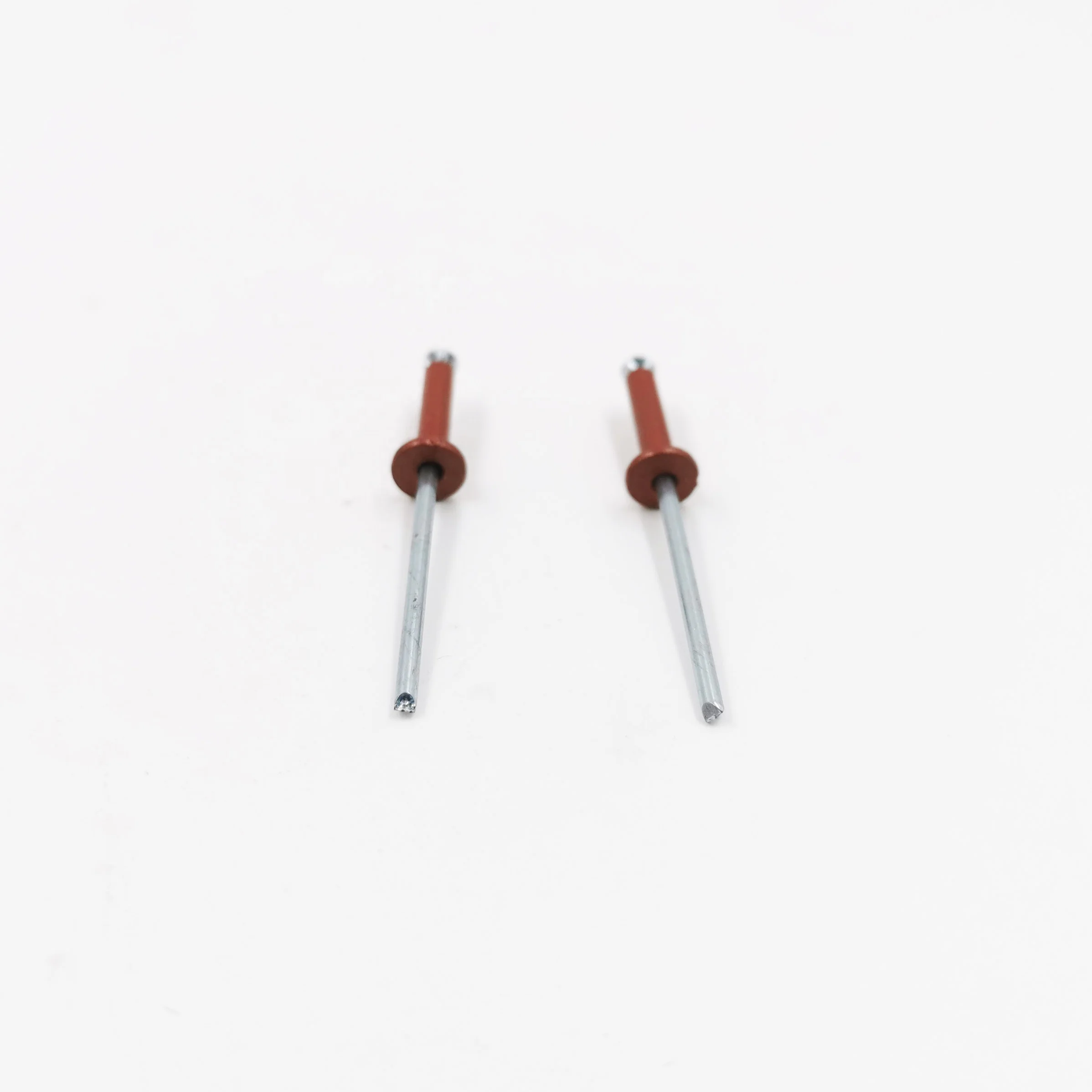 DIN7337 open type red color painted domed head Aluminum steel stem break pop blind rivet green color with steel body