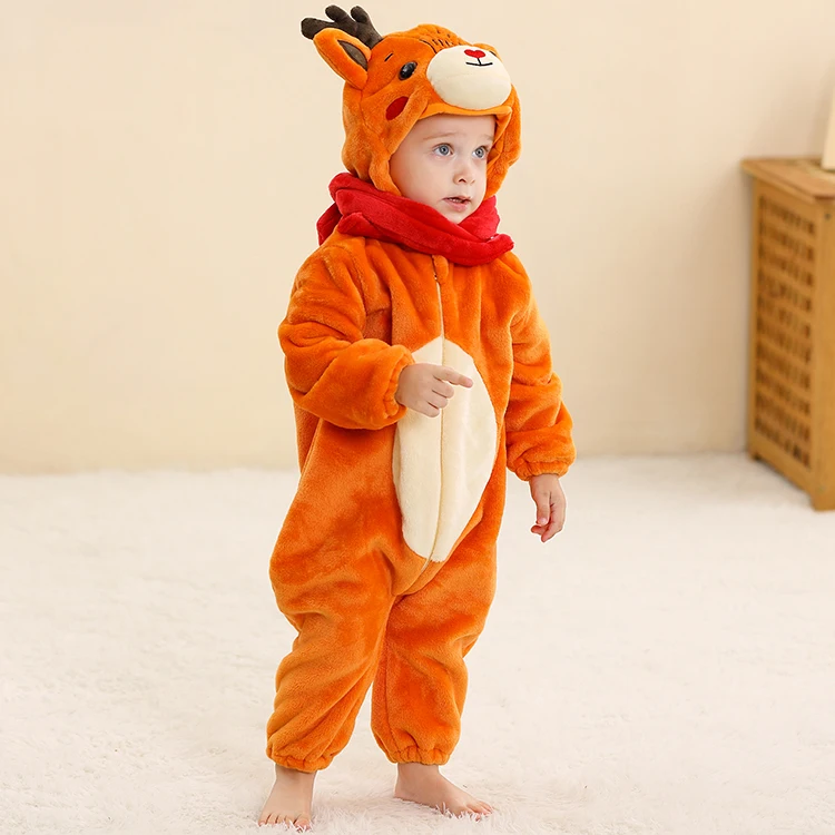 MICHLEY Kids Boy And Girl Cosplay Stitch Cartoon Clothes NewBorn baby Rompers