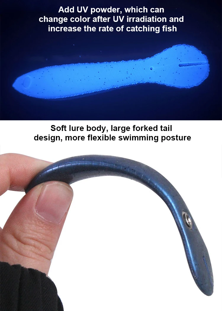 WEIHAI Factory Customization 2g 6g Bionic Loach Artificial Soft Plastic Seawater Fishing Lure