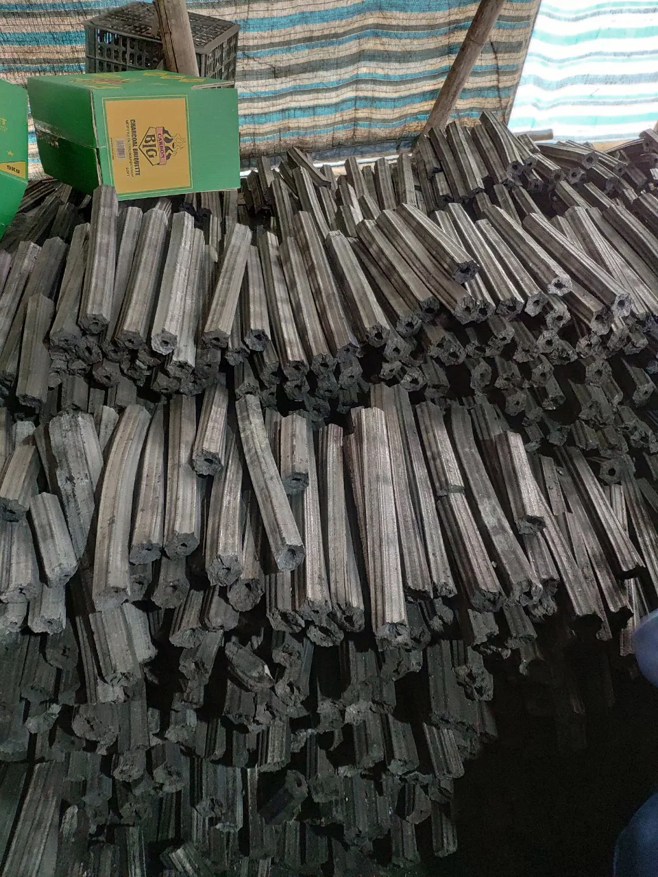 
Top grade sawdust briquette charcoal produced in Vietnam 