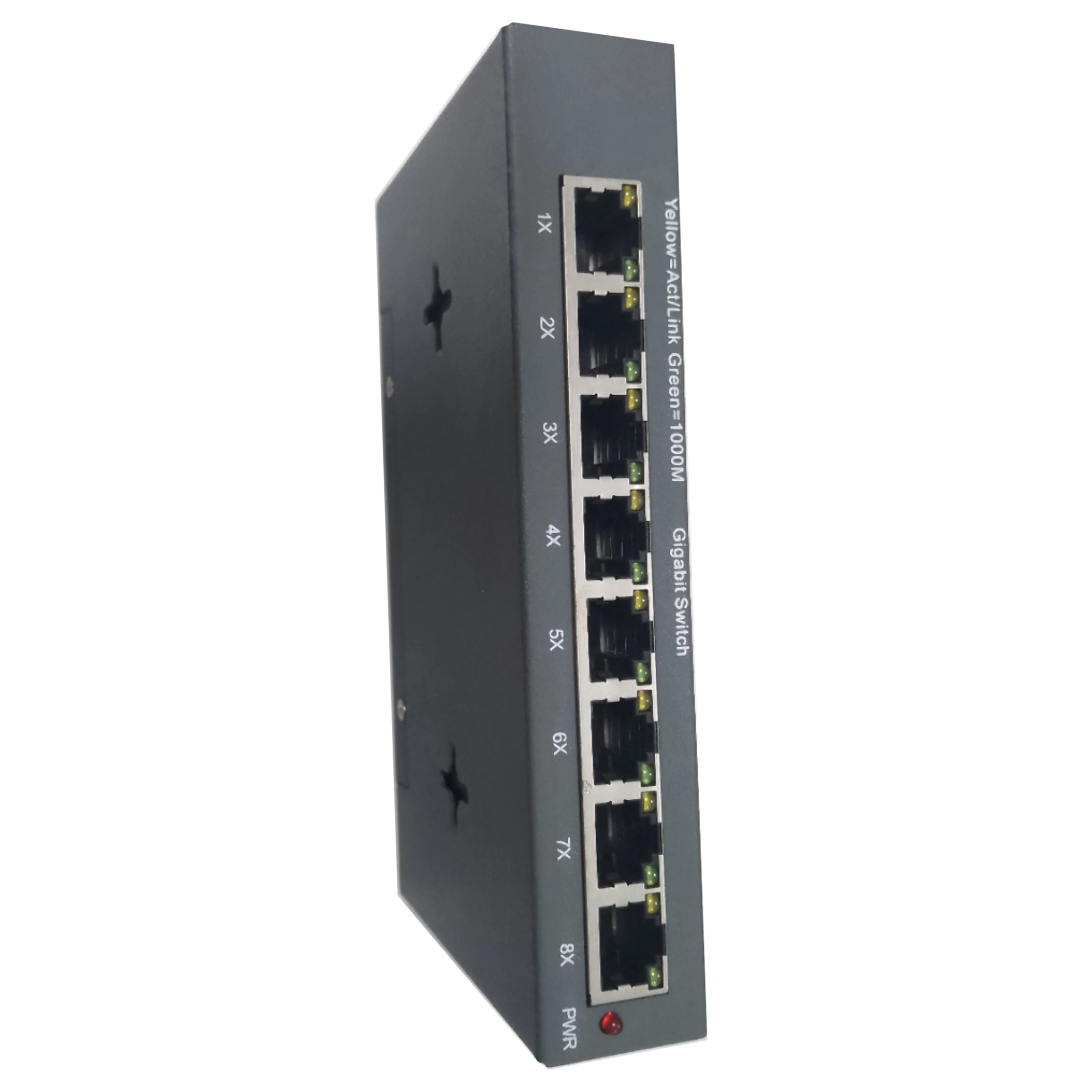 8-Port 10/100/1000Mbps Ethernet Network Switch HUB Desktop Fast lan managed DC12V-56V spoe Switcher Adapter