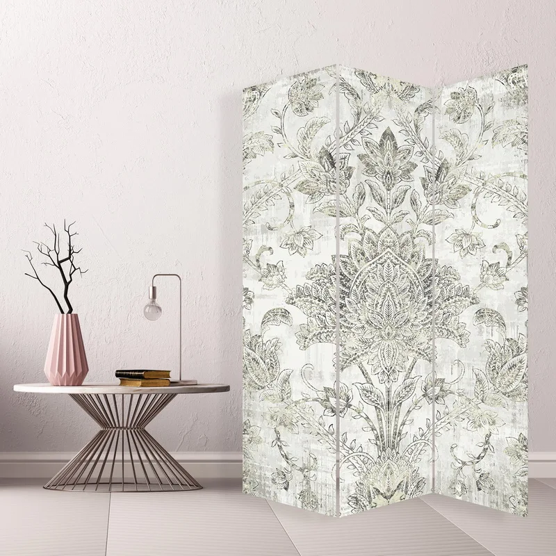 Customized Foldable Screen Double Sided Canvas Partition Screen Room Divider for Home Decor and Folding TA Art Decor Printed