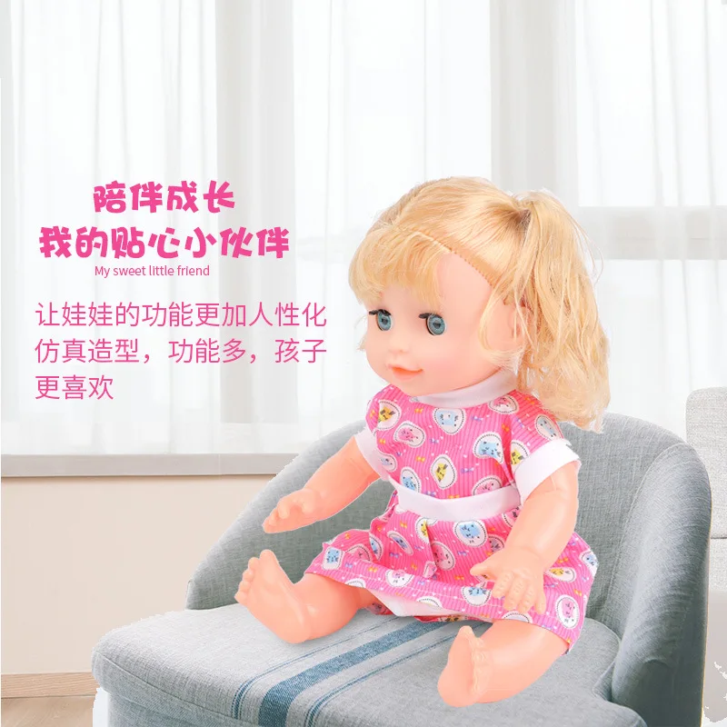 Cheap Small Lovely Plastic Vinyl pink Model Toys for Girl Christmas Gift Kids Doll Set Baby Play House Dolls Kids