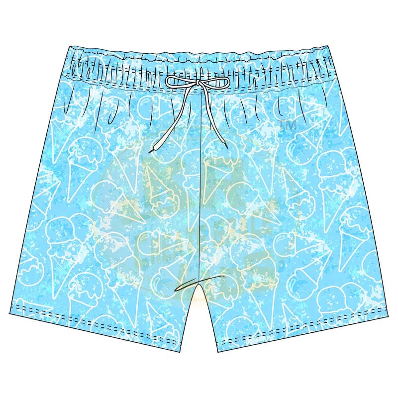 Factory Wholesale Low Price Swim Beach Trunks for Kids Summer Toddler Drawstring Swim Wear Shorts Boys Custom Print Beach Shorts