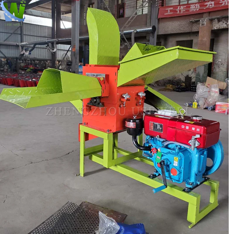 Silage Maize Grinder Chaff Cutter Machine Manual Small Chaff Cutter With Diesel Engine Electric