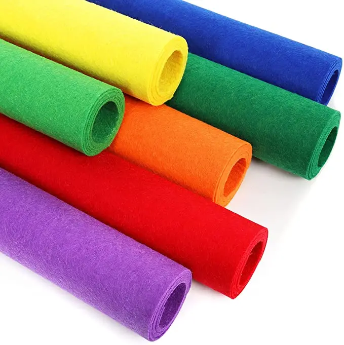Craft Felt Fabric Wholesale Recycled Non Woven Fabric Nonwoven Industry Felt Plain 5mm 9mm 10mm Thick Wool Felt Manufacturer
