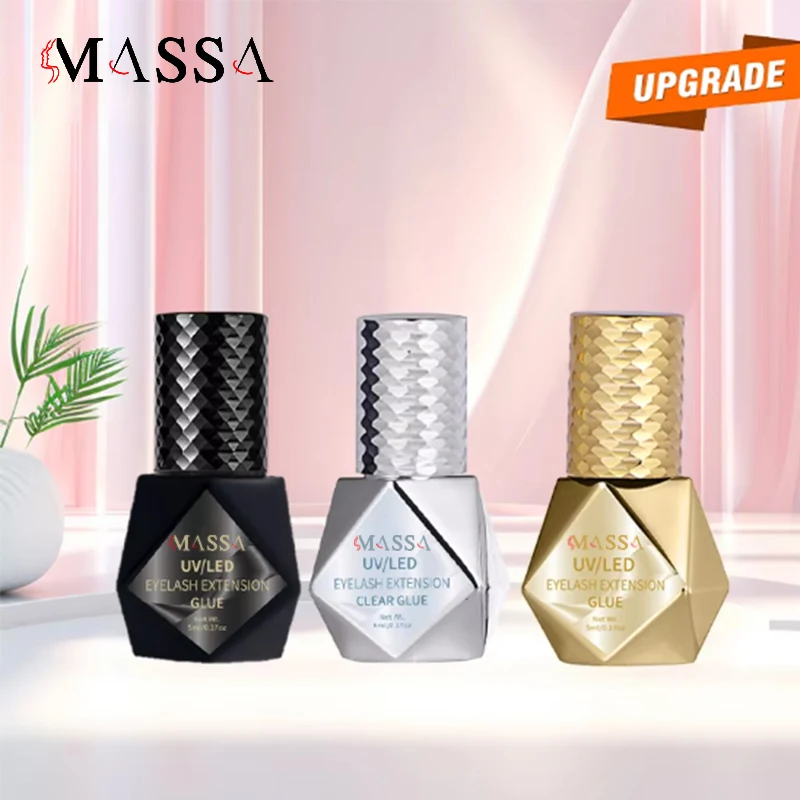 MASSA Superior UV LED Eyelash Glue Fast Drying Waterproof 3-Dimensional Lash Adhesive with Custom Logo
