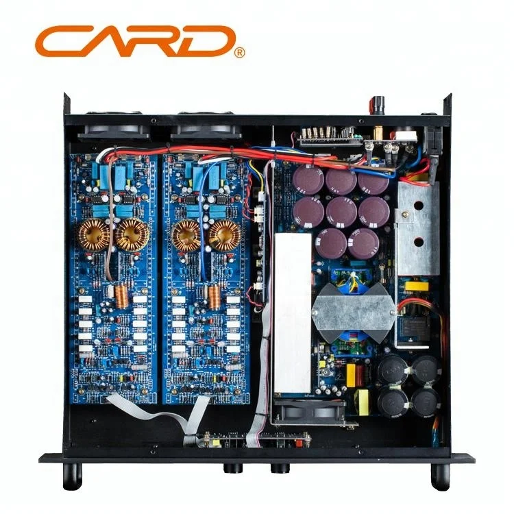 2 Channel Hi-Fi Stereo Audio Power Amplifier High Output 1u Stereo Full Range Audio Equipment Amplifier