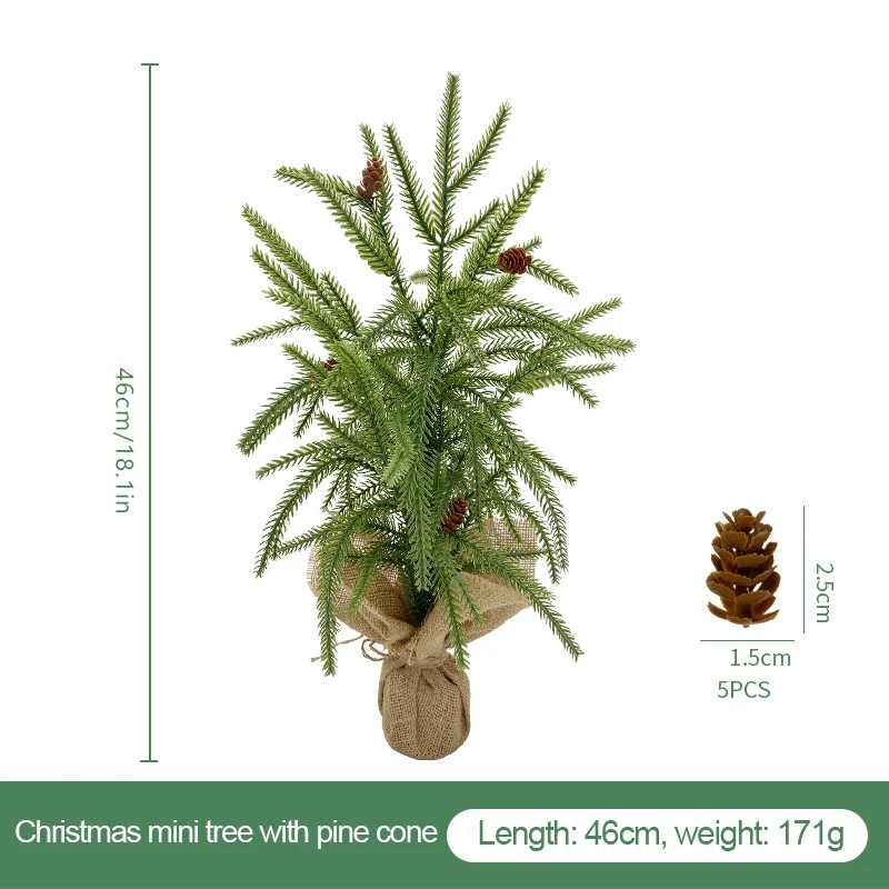 Wholesale 2024 New Mini Christmas Tree Office Window Desktop Ornament Christmas Gift Christmas Table Decor Artificial Small Tree