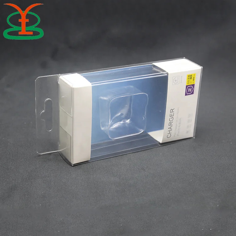 Transparent PVC Clear Plastic Box for Cell Phone Case Recycled Strawberry File Packaging with Embossing Blister Use
