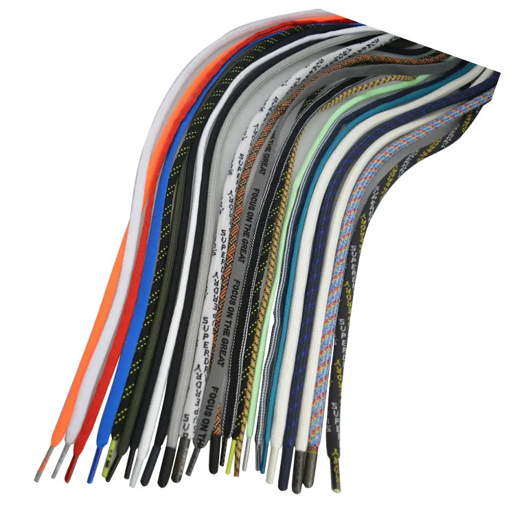 China Manufacturer Wholesale Eco-friendly Aglet Metal Tips ShoeLaces Customized Fast Sneaker Lazy shoelaces No Tie Shoe Laces