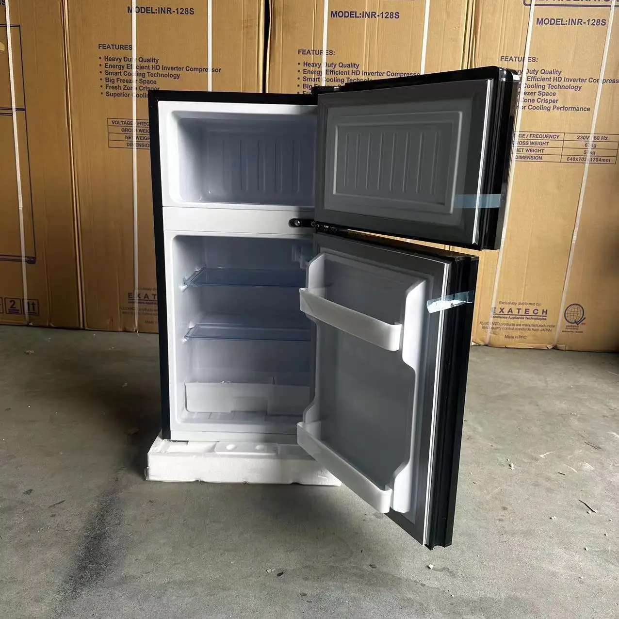 58l Black Home Full Capacity 38l-169small Clean Flavor Refrigeration Refrigeration Double Door Energy Saving Small Refrigerator