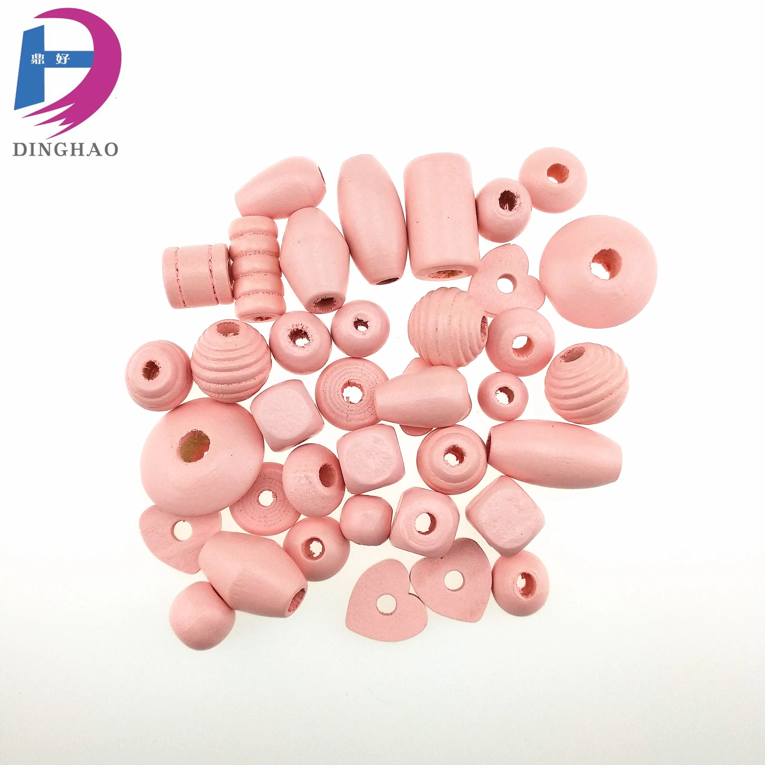 Handiwork String Beads Mix Shape&Mix- Colorful  Wood Beads High Quality