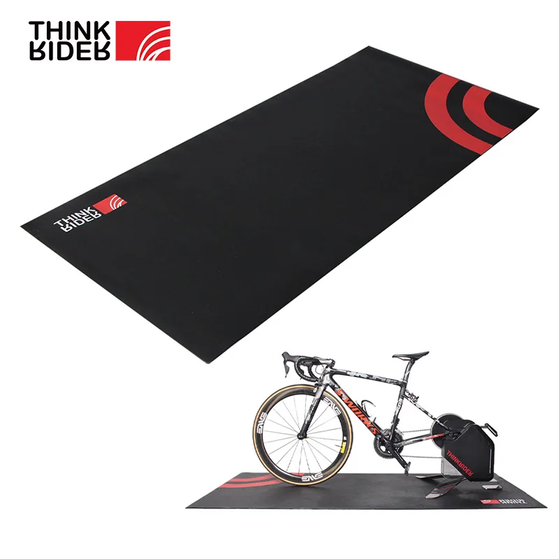 ThinkRider High Density Bicycle Trainer Floor Mat Fitness Folding Sports Exercise Indoor Bike Treadmill Equipment Gym Mats