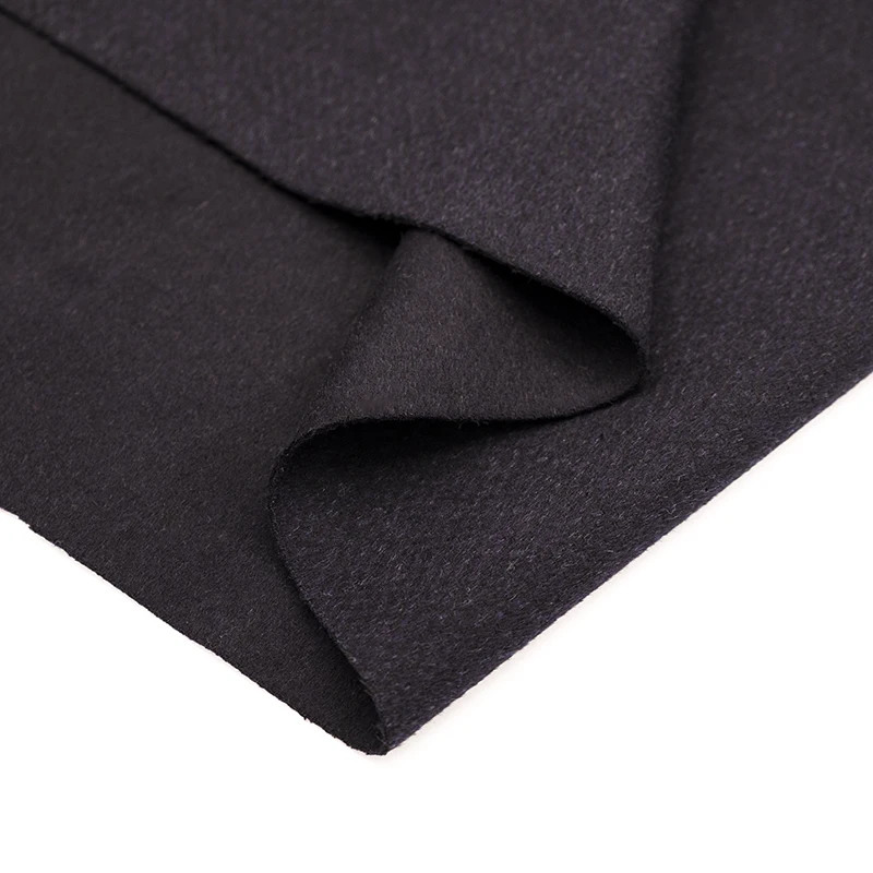 
Wholesale double-faced cashmere fabric recycled wool different color between warp and weft yarn woolen fabric 