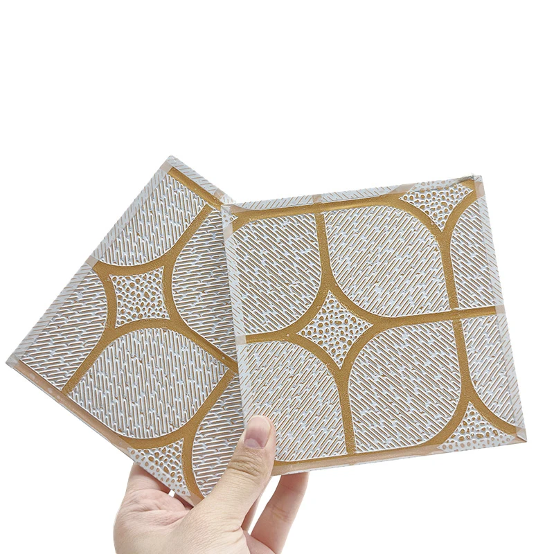 595 x 595mm PVC Laminated Gypsum Ceiling Tiles with Aluminum Foil Back