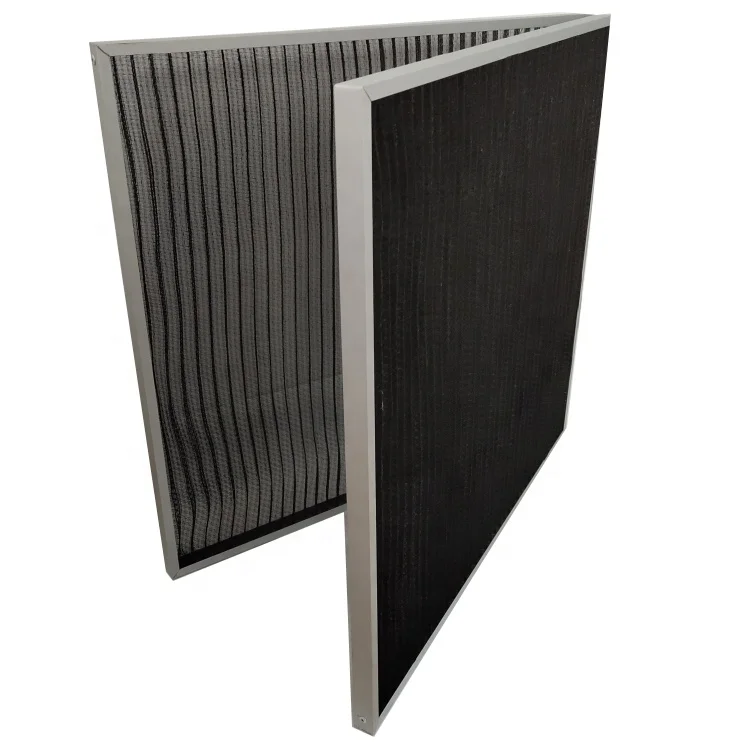 laizhou Meihe customize aluminum frame plastci dust pre-filter mesh