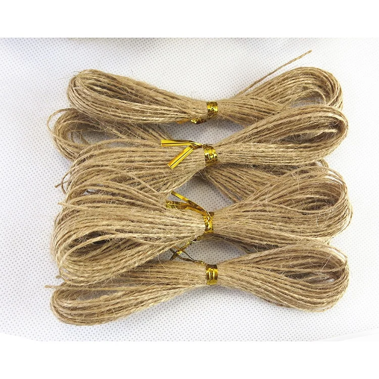 
Amazon Hot Sale 2MM 1.5MM Packaging DIY Materials Hemp Linen Rope Macrame Cord 