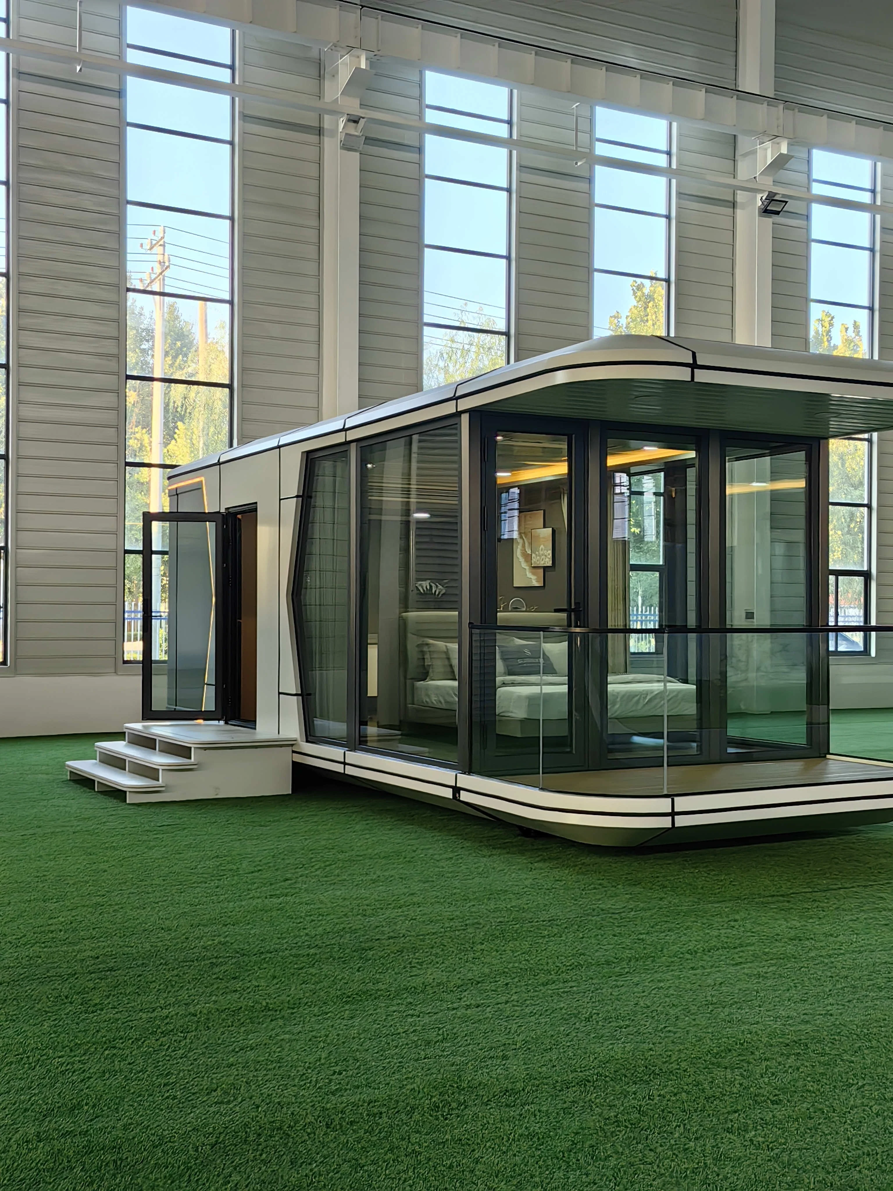 40 ft log cabin dubai modular luxury slovenia prefabricated knock down wooden cladding living container house