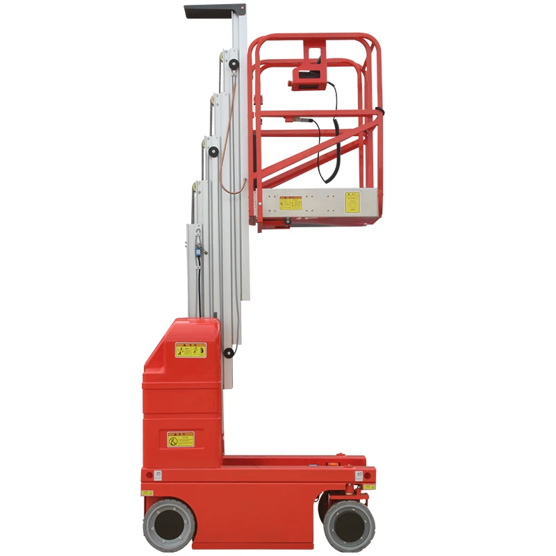 
8m Hydraulic Mobile One Man Telescopic Aluminum Single Mast Lift 