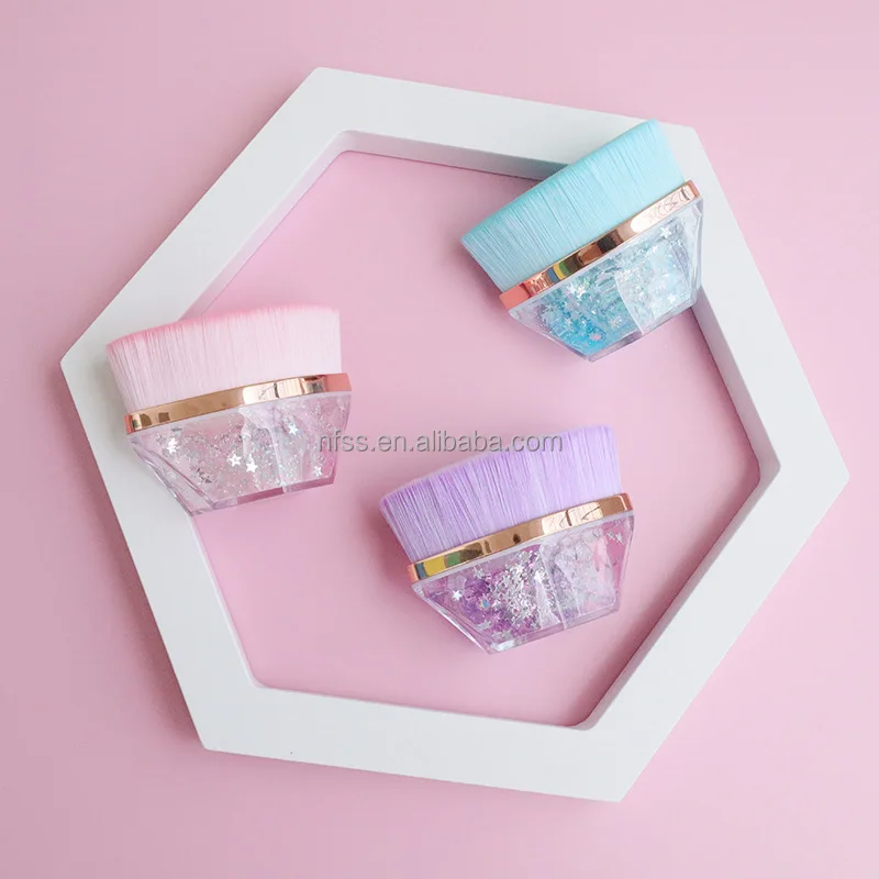 New Gift  Diamond Bling Red Kabuki Make Up Brush Set Magic No. #55 Ruby Face Powder Foundation Makeup Brushes With Rhinestones