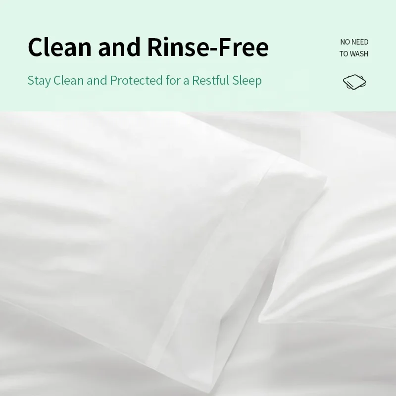 Fitted Cotton Bedding Cover Set Hotel Travel Super King Size Disposable Bulk Bed Sheets